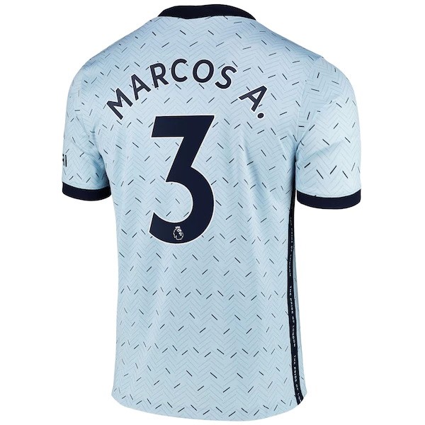 Camiseta Chelsea NO.3 Marcos A. 2ª 2020-2021 Azul